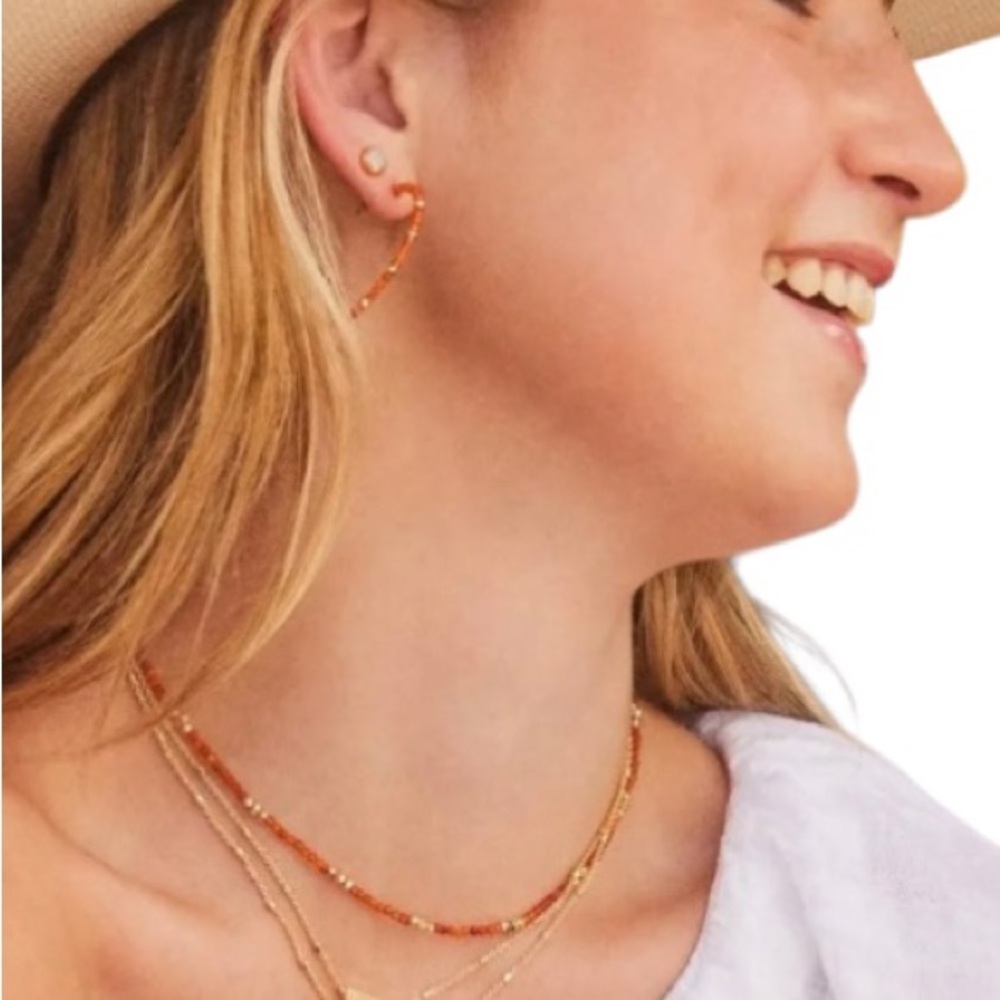 Kendra Scott Britt Thin Hoop & Necklace Set